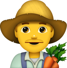 Farmer Emoji Man Free Photo Icon - Free PNG