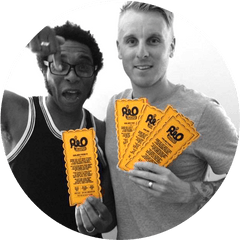 Buy Golden Tickets - Man Holding Ticket Png