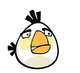 Angry Birds Transparent Background - Angry Birds White Bird Png