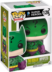 Riddler Imposter Vinyl Figure - Funko Pop Zur En Arrh Batman Png