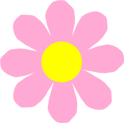 Flowers Cartoon Png - Pink Flower Purple Flower Clip Art Flower Clipart Black Free