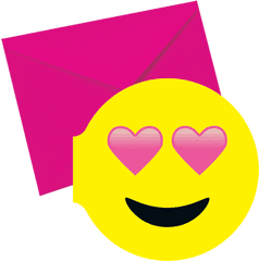 Heart Eyes Emoji Scented Notecards - Smiley Png