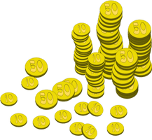 Golden Coins Stack Free HD Image - Free PNG