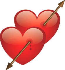 Download Two Heart With Arrow Png - Love You Dil Ka Png Dil Ka Photo Download