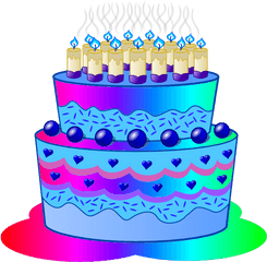 Download Hd Cake Clipart Transparent - Birthday Cake Clip Art Blue Png