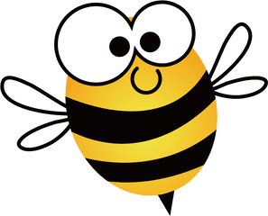 European Dark Bee Honey Beehive Clip Art - Cute Cartoon Honey Bees Clip Art Png