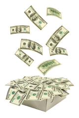 Download Share This Image - Falling Money Background Full White Background Money Falling Png