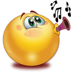 Party Whistle Emoji - Happy Emoji Images Hd Png