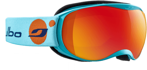 Kids Ski Goggles Julbo Atmo Cyan Blue Orange Flash Fire - Julbo Png