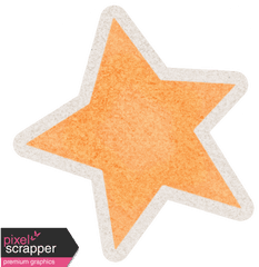 Lil Monster Orange Star Sticker Graphic By Sheila Reid - Label Png