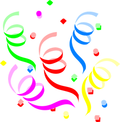 Party Decoration Streamers - Confetti Clipart Png