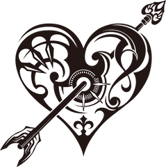 Tribal Heart Tattoo Designs Png Design