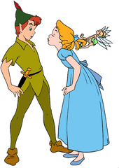 Wendyu0027s Cliparts - Peter Pan Wendy And Tinkerbell Png Peter Pan And Wendy Clipart