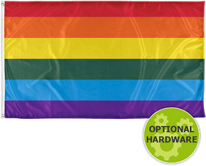 Rainbow Flag - Vertical Png