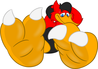 Download Matts Big Bird Feet - Cartoon Hd Png Download Bird Cartoon Feet