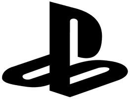 Playstation Text Black Logo White - Free PNG