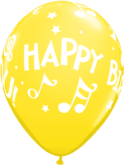 Download Sngl Latex Mn Hpy Bday Yellow Balloon - Qualatex 11 Balloon Png