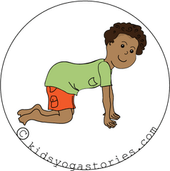 Kid Walking Png - Cow Pose Yoga Clip Art