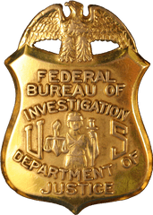 Fbi Counterintelligence Division - Federal Bureau Of Investigation Badge Png