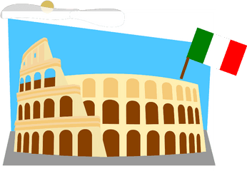 Italian Flag Svg Clip Arts Download - Download Clip Art Png Colosseum Clipart