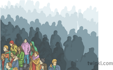 Crowd Of People Illustration - Twinkl Crowd Png