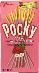 Glico Pocky Strawberry 45g - Pocky Strawberry Png