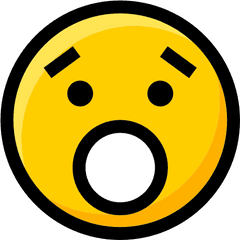 Surprised Emoji Feelings Ideogram Emoticons Smileys - Icon Png