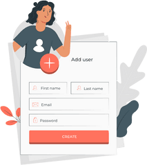 Add User By Freepik Stories Svg Png Illustrationdata - Add User Illustration