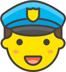 Download Police Man Officer Emoji Hd Png - Uokplrs Police Officer Emoji